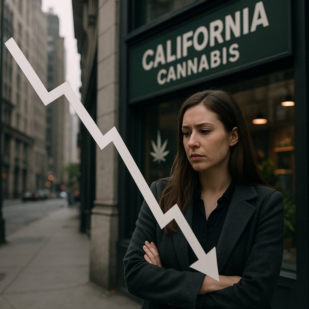 {"id":7971}California cannabis sales dip below $4 billion amid tax turmoil