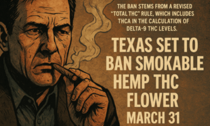 {"id":9125}Texas to Ban Smokable Hemp THC Flower Starting March 31