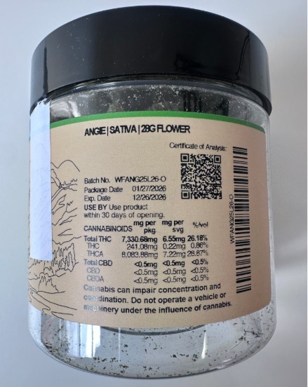 Cannabis flower jar product sold at licensed New York dispensary