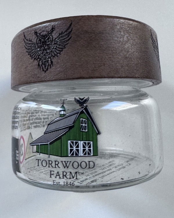 Cannabis flower jar product sold at licensed New York dispensary